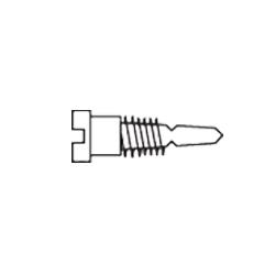 1.4 x 9.6 x 2.5 Stay-Tight Self-Aligning Silver Spring Hinge Screw (pack of 100)